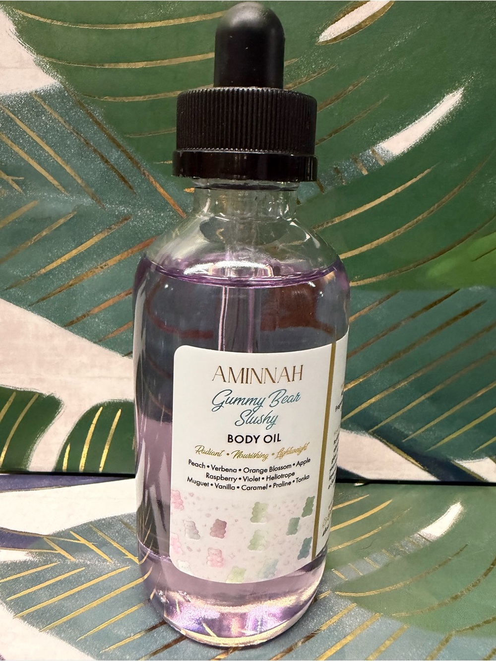 Aminnah Gummy Bear Slushy Body Oil 4 oz Limited Release Gourmand NEW